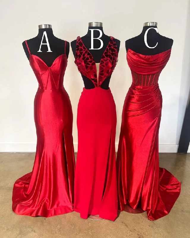 2024 New Red Long Prom Dress