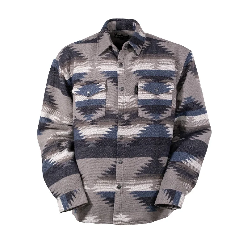 Outback Trading Company Men's Elliot Aztec Grey Shirt Jacket 42726-GRY