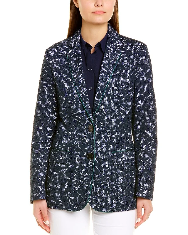 Piazza Sempione Coat Ribbed Jacket Pleated Jacket Ruffled Jacket